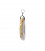 Agate gemstone pendant with crystals  ±3cm