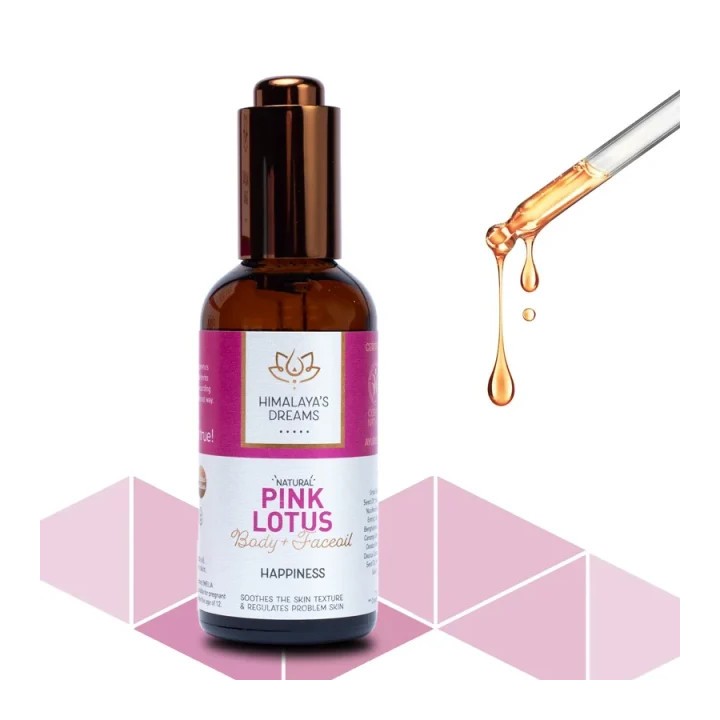 Ajurwedyjski olejek do ciała i twarzy Pink Lotus/ Happiness Himalaya's Dreams 100ml
