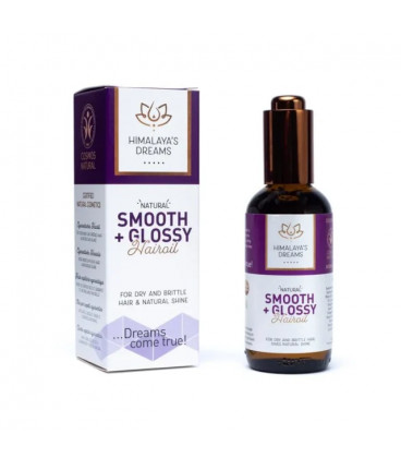 Olejek do włosów ajurwedyjski Smooth + Glossy (wygładzająco nabłyszczający) Himalaya's Dreams 100ml