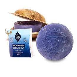 Mydło Throat 5 Chakra w liściu palmowym 100g Holy Lama Naturals