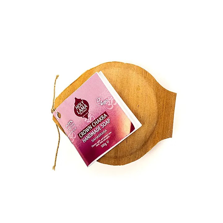 Mydło Crown 7 Chakra w liściu palmowym 100g Holy Lama Naturals