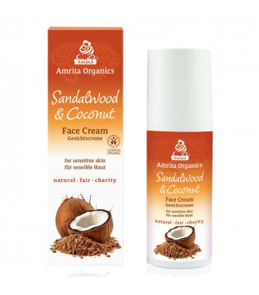 Sandalwood & Coconut Face Cream Amrita Organics, 50 ml (50 ml)