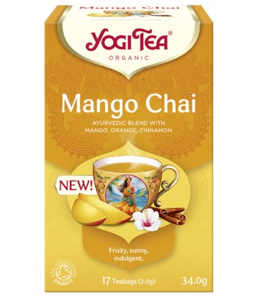 MANGO CHAI Czaj z mango BIO YOGI TEA 17x2,0 g