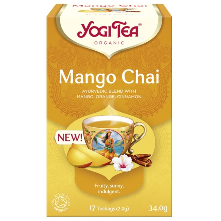 MANGO CHAI Czaj z mango BIO YOGI TEA 17x2,0 g