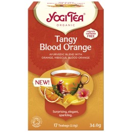 TANGY BLOOD ORANGE Orzeźwiająca czerwona pomarańcza BIO YOGI TEA 17x2,0 g