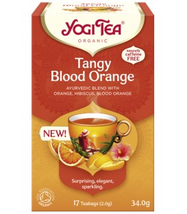 TANGY BLOOD ORANGE Orzeźwiająca czerwona pomarańcza BIO YOGI TEA 17x2,0 g