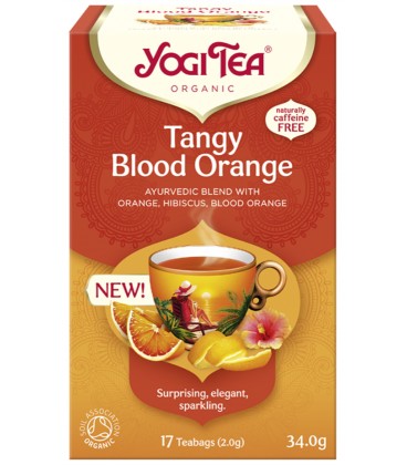 TANGY BLOOD ORANGE Orzeźwiająca czerwona pomarańcza BIO YOGI TEA 17x2,0 g