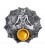 6 x 7 chakra incense holders gray 9cm