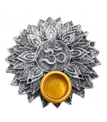 6 x Gray om incense holders 9cm