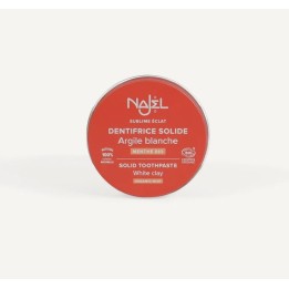 Solid toothpaste with white clay Najel