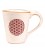 Ceramiczny kubek do herbaty i kawy Kwiat Życia, 350 ml
