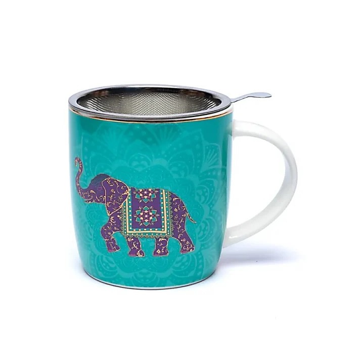 Kubek do herbaty z zaparzaczem „Indian Elephant” ±400 ml