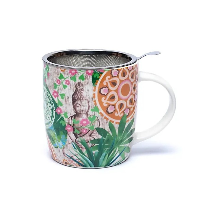 Kubek do herbaty z zaparzaczem Buddha Paradise ±400 ml