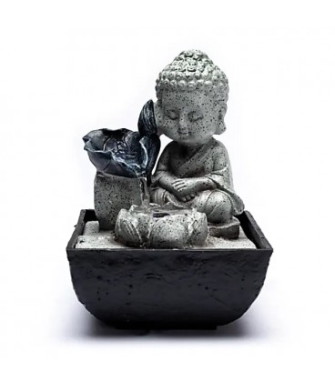 Fontanna dekoracyjna Mały Budda, 14×14×21,5 cm - zdjęcie główne produktu