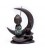 Kominek do kadzidełek backflow – Budda na księżycu, 16,5 × 13 × 6 cm
