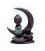 Kominek do kadzidełek backflow – Budda na księżycu, 16,5 × 13 × 6 cm