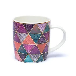 Kubek z zaparzaczem Patchwork, ok. 400 ml