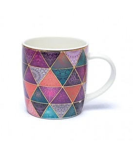 Kubek z zaparzaczem Patchwork, ok. 400 ml