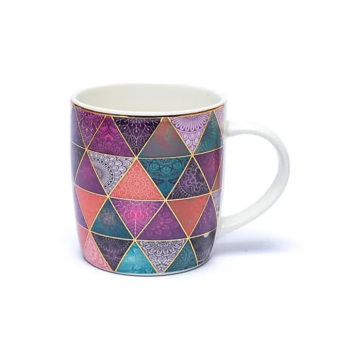 Kubek z zaparzaczem Patchwork, ok. 400 ml
