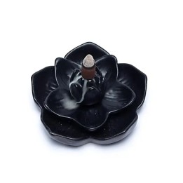 Palnik do kadzideł backflow – kwiat lotosu, 12,7 × 12,7 × 5,8 cm