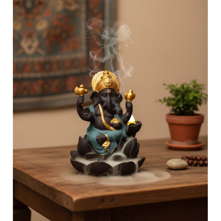 Kadzielniczka backflow Ganesh 9×8×12 cm
