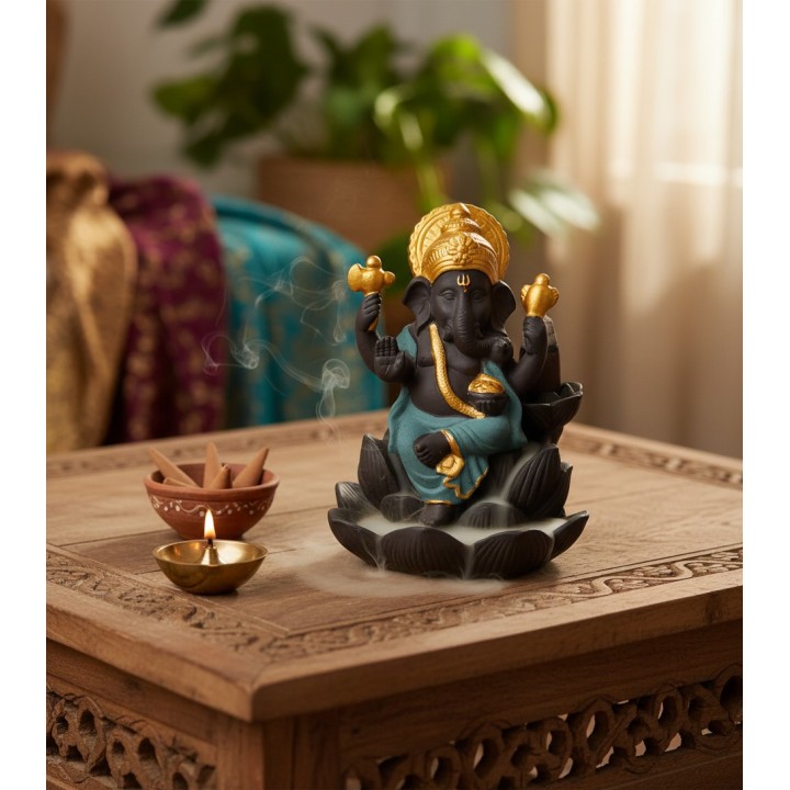 Kadzielniczka backflow Ganesh 9×8×12 cm
