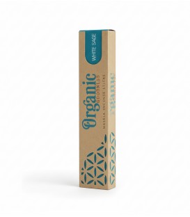 Kadzidła Masala w patyczkach - zapach WHITE SAGE, 15 g. Organic Goodness