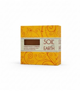 Mydełko mini Sandałowiec i Kurkuma 15g SOIL AND EARTH