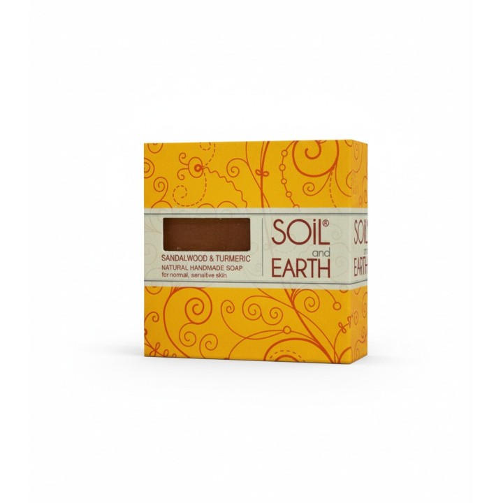Mydełko mini Sandałowiec i Kurkuma 15g SOIL AND EARTH