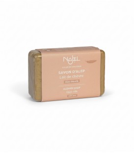 Mydło Aleppo z kozim mlekiem - skóra gładka i rozświetlona 100g Najel - zdjęcie produktu