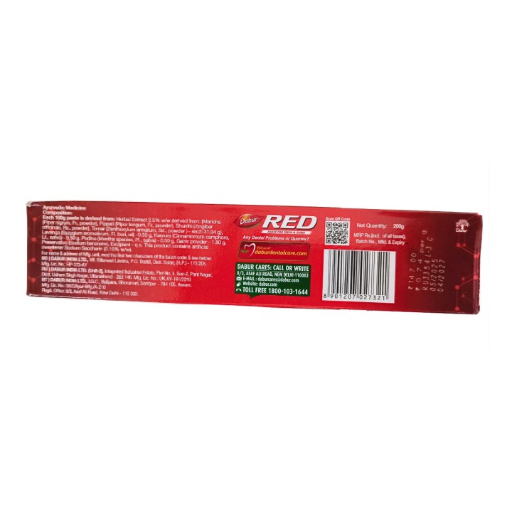 Pasta do zębów RED (Indian) 200gm DABUR - zdjęcie produktu