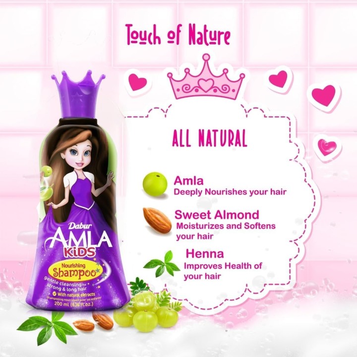 Szampon do włosów Amla KIDS dla dzieci 200ml Dabur - zdjęcie produktu