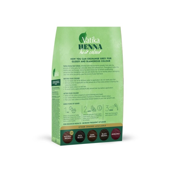 VATIKA HENNA H.COLOUR JET BLACK 10gUK FZ - zdjęcie produktu