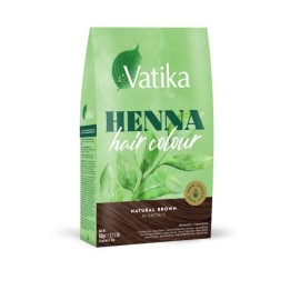 Henna do włosów Vatika Hair Color Natural Brown Brąz 60g Dabur - zdjęcie produktu