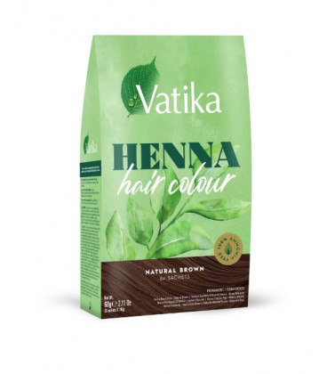 Henna do włosów Vatika Hair Color Natural Brown Brąz 60g Dabur - zdjęcie główne produktu