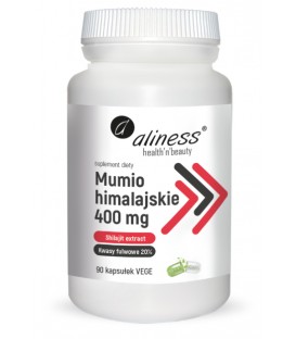 Mumio himalajskie (Shilajit extract) 400mg  x 90 Vege caps. Aliness