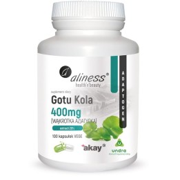 Gotu Kola Wąkrotka Azjatycka 400 Mg 100 Vege Kaps CENTELLA ASIATICA CAPS
