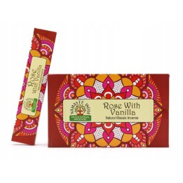 Namaste Mandala Masala Kadzidełka Róża Wanilia INCENSE ROSE WITH VANILLA