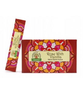 Namaste Mandala Masala Kadzidełka Róża Wanilia INCENSE ROSE WITH VANILLA