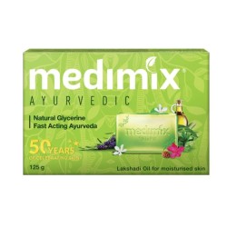 Mydełko Nawilżające z olejkiem Lakshadi Do Skóry Suchej 100 g Medimix Transparent