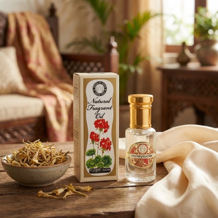 Perfumy w olejku roll on - Słodki Kwiat Wiciokrzewu (Honey Suckle) 5ml Song of India - zdjęcie produktu