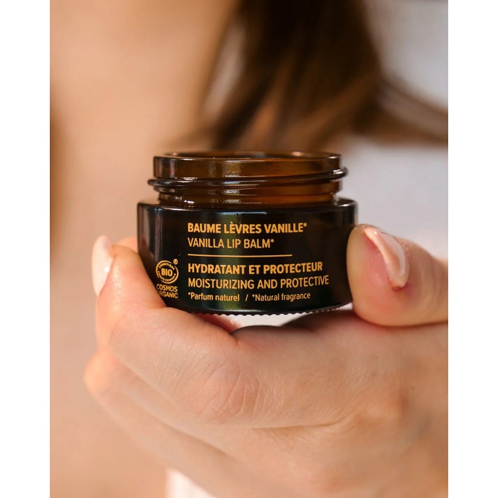 Balsam do ust o zapachu wanilii - regenerujący - COSMOS ORGANIC Najel - zdjęcie produktu