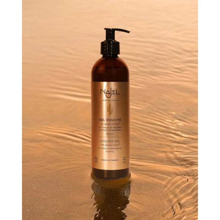 NAJEL COSMOS NATURAL certified SHOWER GEL WITH 20% CACTUS SEED OIL 16.9 fl.oz - zdjęcie produktu