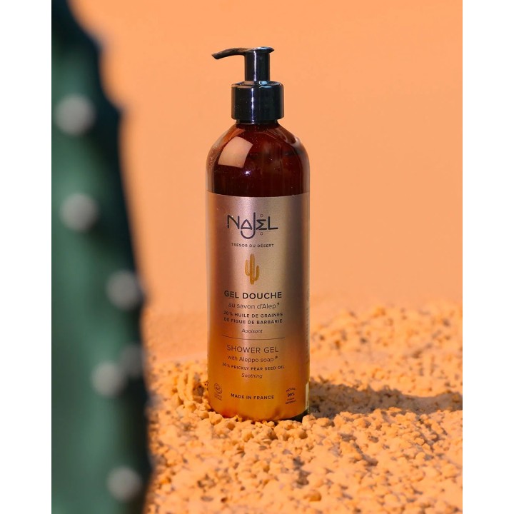 NAJEL COSMOS NATURAL certified SHOWER GEL WITH 20% CACTUS SEED OIL 16.9 fl.oz - zdjęcie produktu