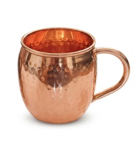 MIEDZIANY DUŻY KUBEK TŁOCZONY Z UCHWYTEM „C” 500ml [SE 312] - zdjęcie produktu