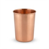 Miedziana szklanka na wodę gładka półmat 300ml Ayur Water