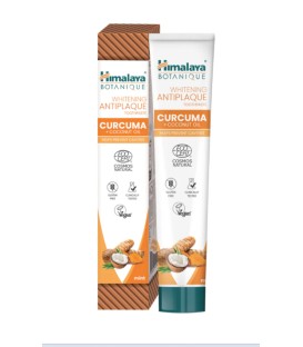 Pasta do zębów Wybielająca PRZECIW PŁYTCE NAZĘBNEJ Kurkuma + Olej kokosowy 75g Himalaya Botanique
