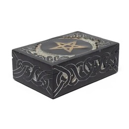 Tarot box Pentacle soapstone 15x10 cm