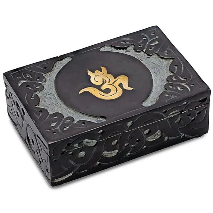 Tarot box OHM soapstone 15x10 cm