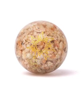 Kamień słoneczny z kulą orgonitową ze słońcem ±5.5cm